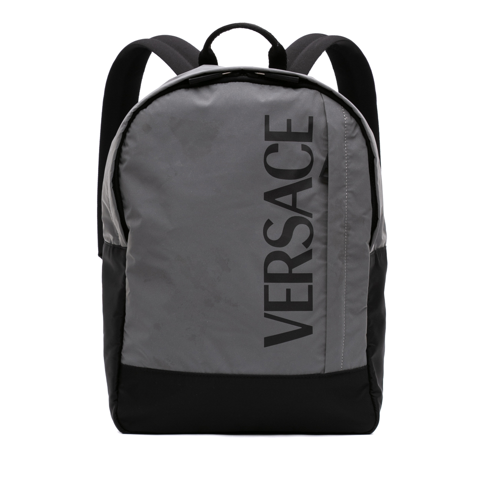 Pre-Loved Versace Nylon Logo Print Backpack - Picture 1 of 7